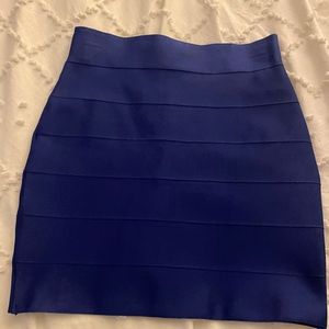 Royal Blue Bodycon Skirt with back zipper